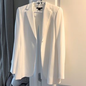 Theory white split blazer 0
